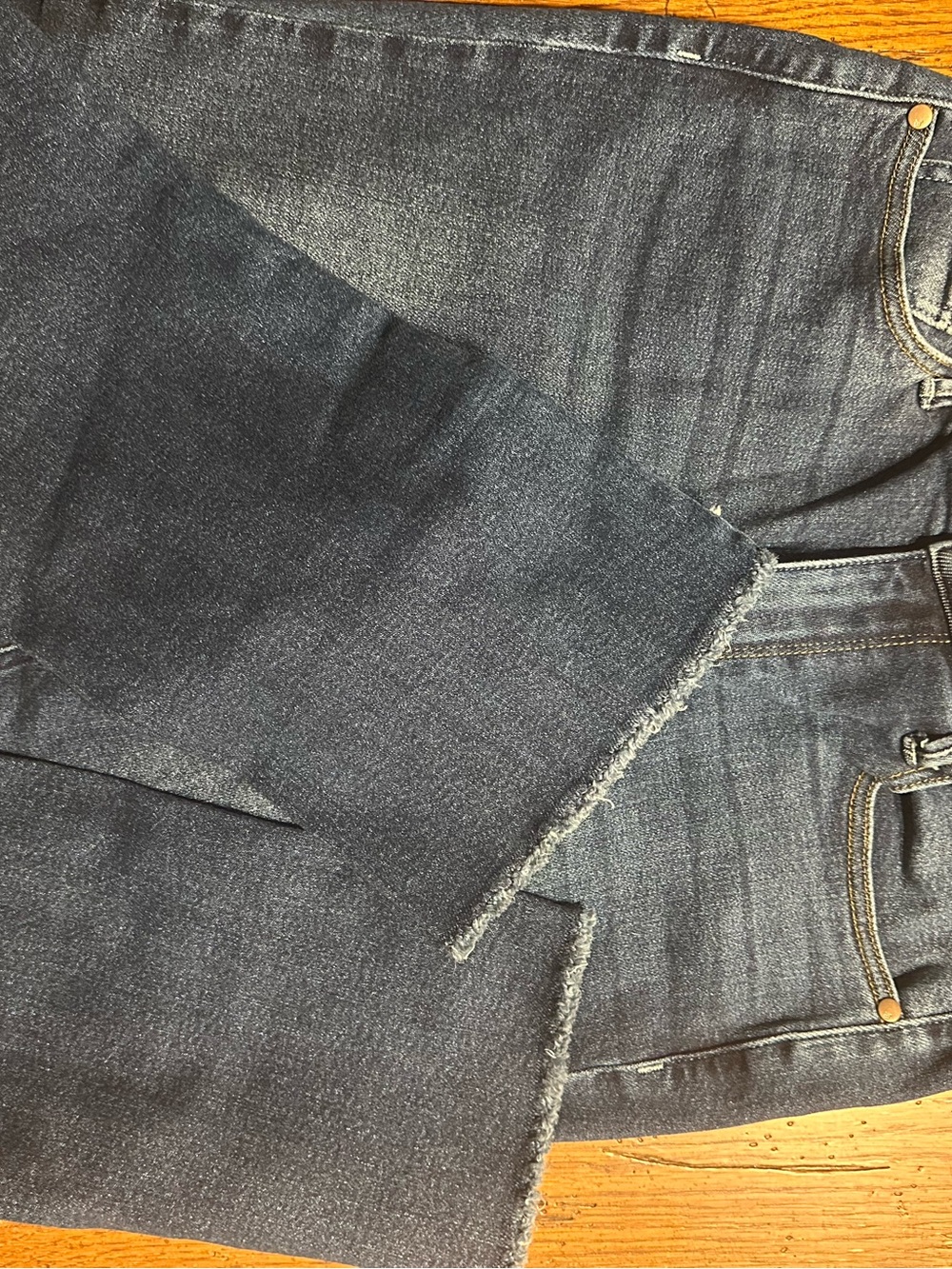 Judy Blue High Rise Kick Flare Raw Hem Jeans